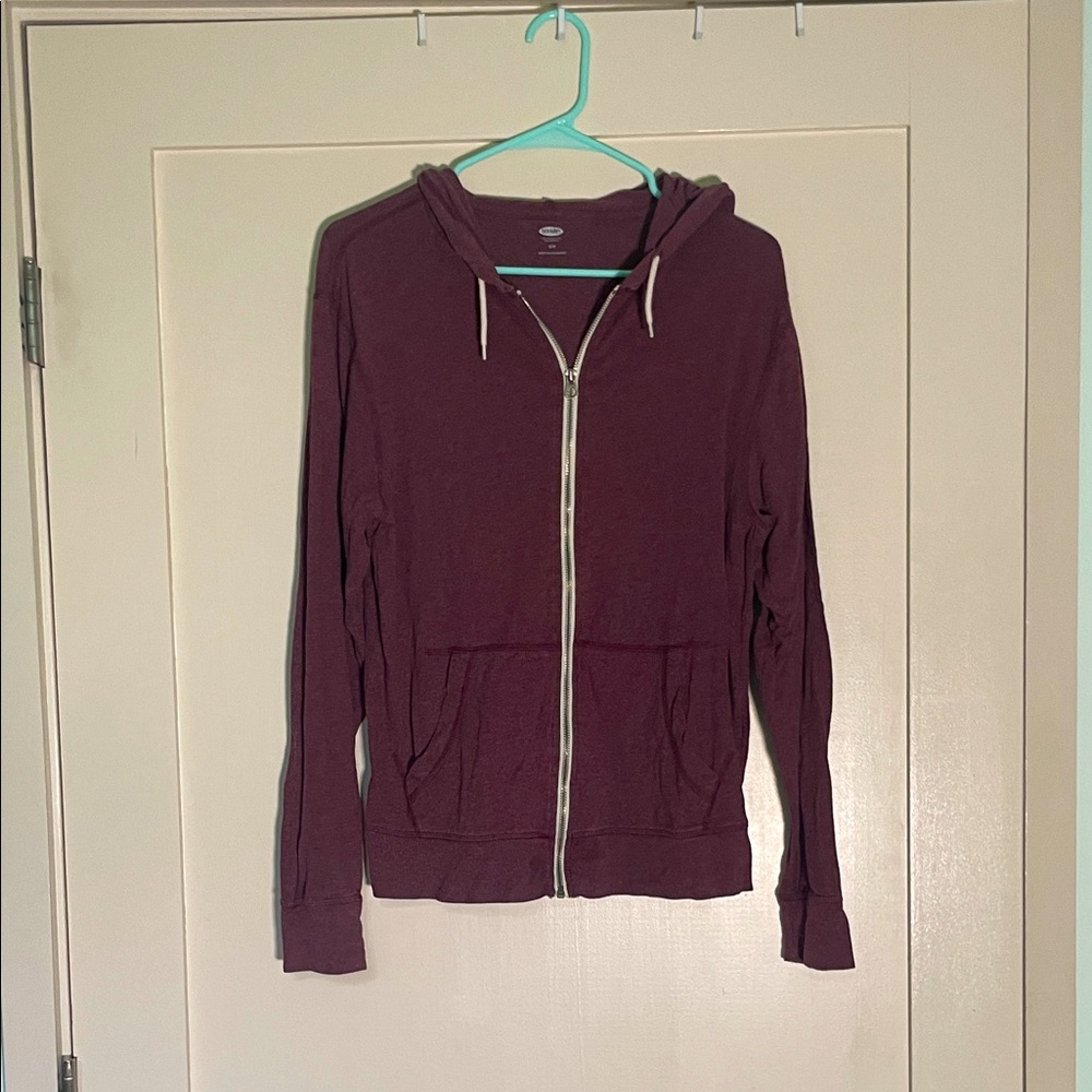 Old Navy Women's Full-Zip Hooded Sweatshirt - Maroon